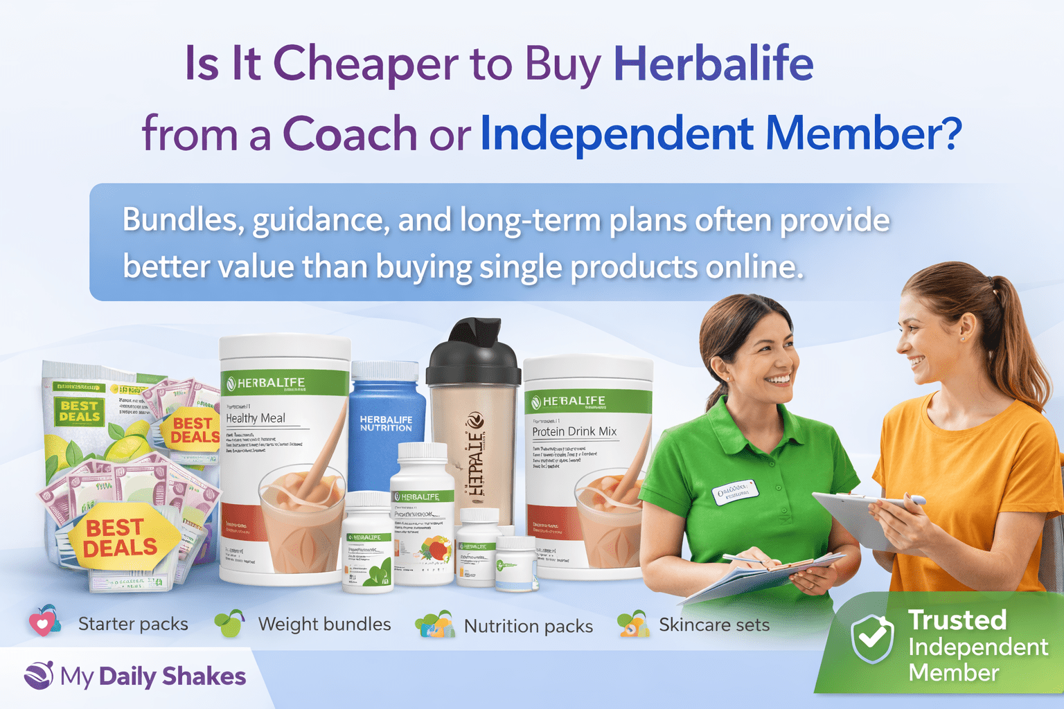Is It Cheaper to Buy Herbalife from a Coach or Independent Member? - My Daily Shakes