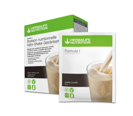 Sachets Herbalife Formula 1 Shake Cookie Crunch 7 x 26g