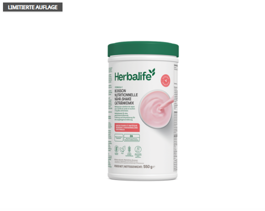 Shake Herbalife Formula 1 Fraise & Pastèque 550g édition saisonnière de remplacement de repas