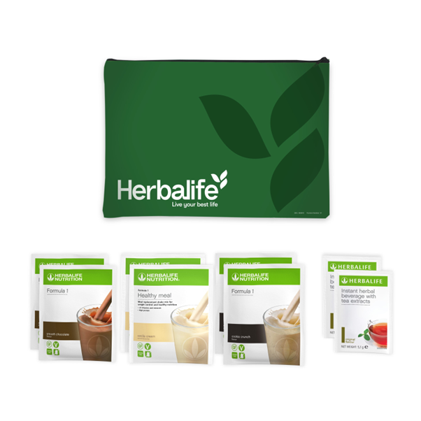 Sachets d'essai Herbalife Formula 1 et ensemble de démarrage de thé