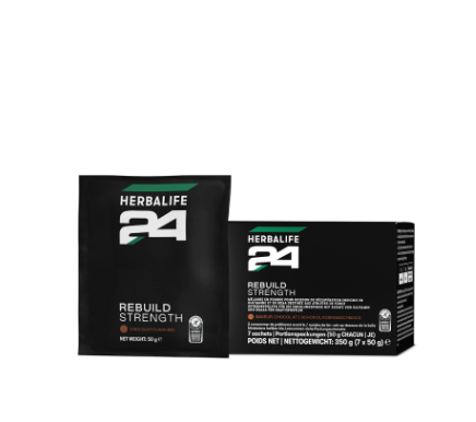 Sachets de boisson de récupération chocolat Herbalife H24 Rebuild Strength 7 pack