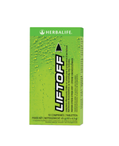 Comprimés de boisson énergisante Herbalife Liftoff citron-lime 10 x 4,5 g