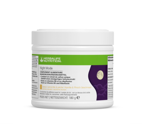 Poudre à boire du soir Herbalife Night Mode camomille pêche 180g