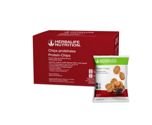 Herbalife protein chips barbecue flavour high protein snack 10 x 30g